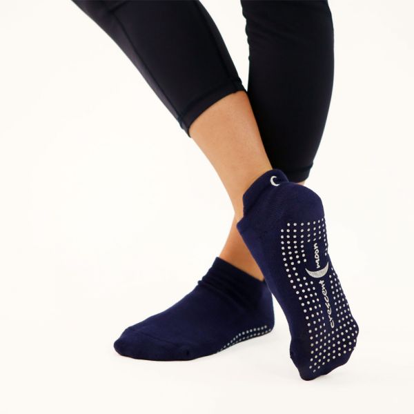 unenow Unisex Non Slip Grip Socks with Cushion for Yoga, Pilates, Barre, Home & Hospital 