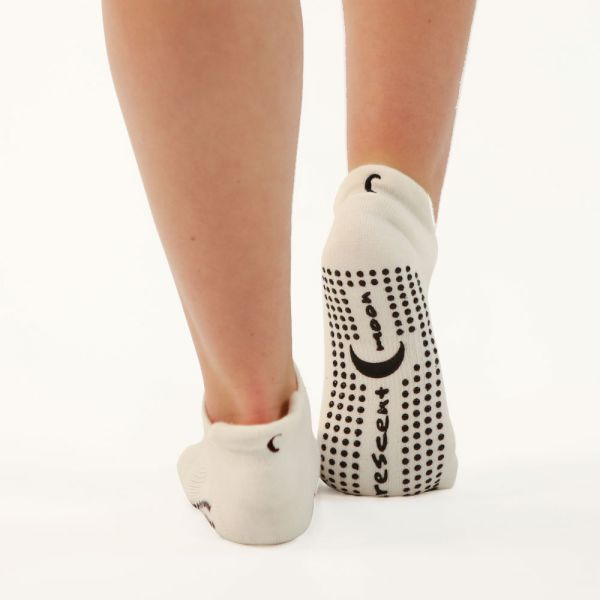 ExerSocks - Barre, Yoga & Pilates Non-Slip, Anti-Bacterial Socks (White)