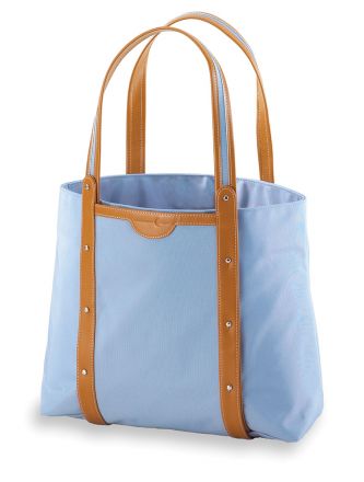 Convertible Yoga / Pilates Mat Tote (Blue / Brown)