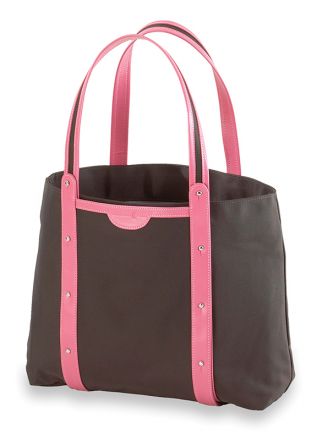 Convertible Yoga / Pilates Mat Tote (Brown / Pink)