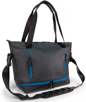 Crescent Moon Studio Tote (Black/Turquoise)