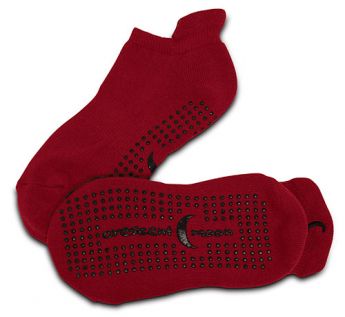 ExerSocks™ - Barre, Yoga & Pilates Socks (Raspberry/Black)