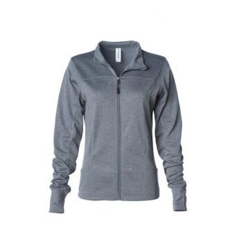 Medium Crescent Moon Active-Tech Full-Zip Jacket - Gray