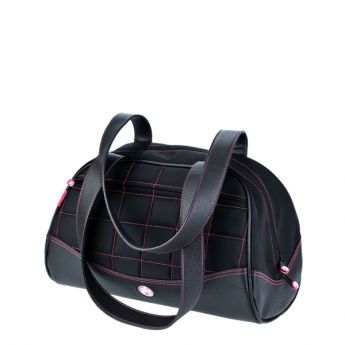 Sumo Duffel - Black with Pink Stitching