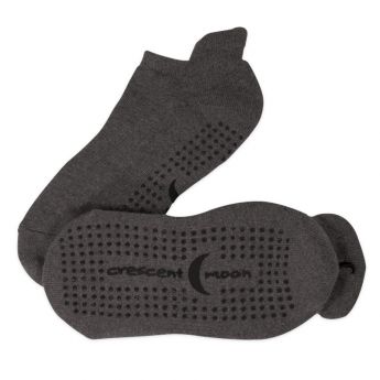 ExerSocks™ - Barre, Yoga & Pilates Socks (Charcoal/Black)