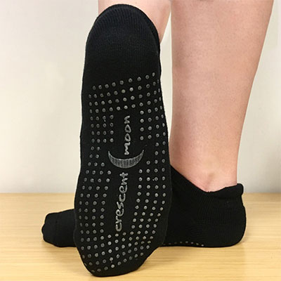 Crescent Moon Yoga ExerSocks - non-slip grip sock